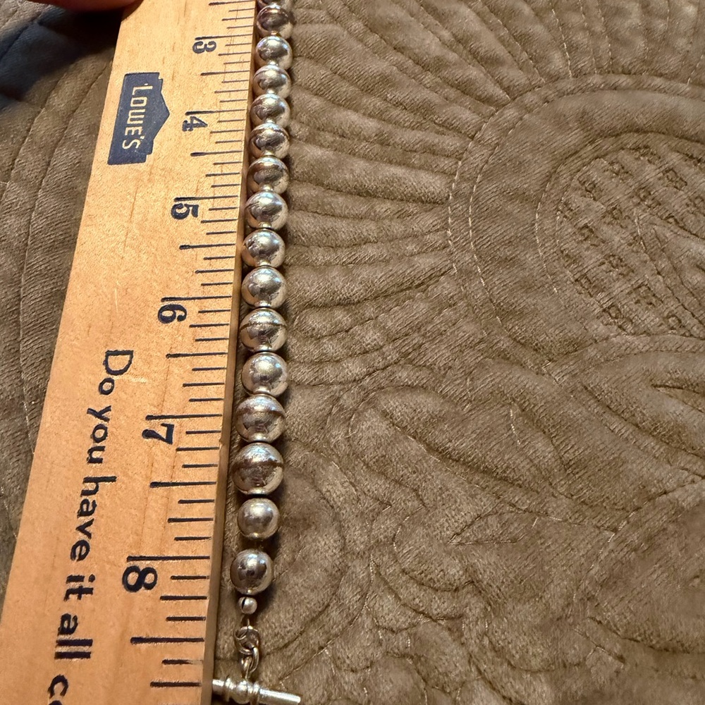 Silver Beaded Bracelet